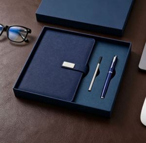 2026 Notebook Gift Set Luxury Wholesale Custom Logo Printing Hardcover PU Leather Journal with Gift Box and Pen - Product Image 5
