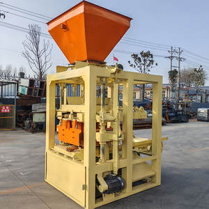 Fábrica de Maquinaria de Moldeo de Bloques de Construcción YJ, Fabricante de Máquinas Automáticas para Fabricar Ladrillos de Hormigón Huecos QTJ4-24 a Bajo Precio - Product Image 3