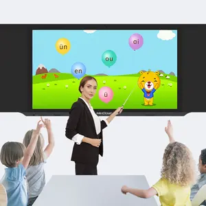 Factory supplier 86 inches 20 touch points blackboard school teaching children with smart interactive cheap blackboard