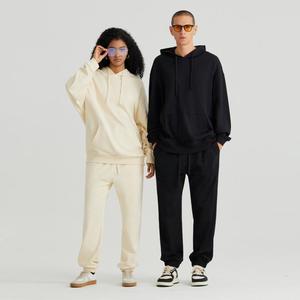 Felpe con cappuccio di alta qualità in cotone 100% 330gsm LOGO personalizzato Unisex felpe taglie forti per uomo donna autunno - Product Image 2