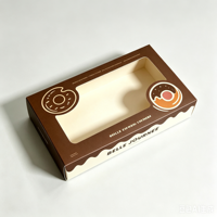 Boîtes de boulangerie personnalisées écologiques en matériaux recyclés avec doublure en éponge pour l'emballage de croissants, de pain et de biscuits, carton de qualité alimentaire