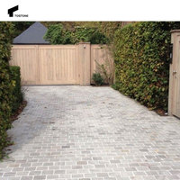 Tostone Pas Cher Usine Taille Personnalisée En Plein Air Chinois Granit Pavé Pierre pour Moderne Extérieur Parking Maison Villa Décoration