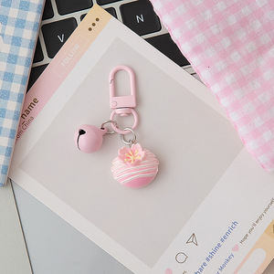 Porte-clés <span class=keywords><strong>en</strong></span> forme de gâteau, figurines décoratives de simulation, thème Sakura, cadeau d'anniversaire pour les couples et les amis - Product Image 4