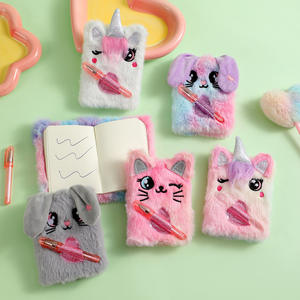 دفتر ملاحظات صغير A3 للأطفال مطبوع عليه قطط وكلاب لطيفة مع جيب للقلم، هدية محمولة للطلاب ومذكرات يومية - Product Image 2