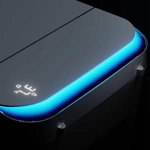 Toilette intelligente automatique intelligente japonaise pour personnes âgées Noir Réservoir d'eau intégré Commodité publique Télécommande avancée - Product Image 4