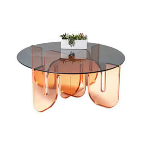 Acrylic Coffee <strong>Table</strong> with <strong>Sexual</strong> Design for the Living Room, Modern, Simple and Exquisite Beauty, Can Be Customized - Product Image 6