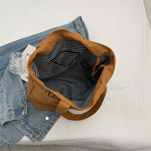 Tùy Chỉnh In Lớn Tote Túi Mới Nhất Tái Chế Bông Làm Việc Tote Dây Kéo Đóng Cửa Mô Hình Tái Sử Dụng Vải Tote Túi - Product Image 5