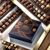 Vente en gros d'emballages cadeaux en chocolat pour aliments pour bébés personnalisés boîtes de plateau à palettes en carton enduit gaufrage stratification mate pour noix
