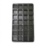 Moule à gâteau carré mini réutilisable en acier aluminisé industriel et commercial Kingbake DZ2590087, antiadhésif et sûr, pour biscuits