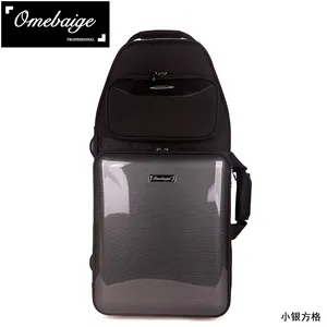 Estuche para Fagot, Bolsa de Transporte Estándar para Fagot, Mochila de Cuero PU Negra para Instrumentos de Viento - Product Image 4