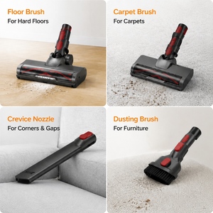 PV8Plus Cordless Stick Vacuum Cleaner <b>Brush</b> Motor HEPA Filter LED Light Rechargeable Handheld Vacuum For Home Pet Hair - Product Image 3