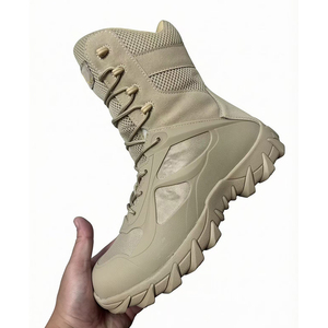 Bottes de sécurité noires SFA33 AS33, bottes tactiques, chaussures de randonnée respirantes en mesh, design haute tige, chaussures de sécurité. - Product Image 2