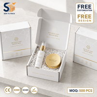 Boîte cosmétique personnalisée pliable en carton ondulé, emballage couleur avec logo, vente en gros, usine OEM