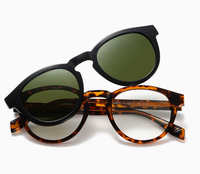 Nouvelles Lunettes de Soleil Polarisées Magnétiques S34203 avec Protection Anti-Lumière Bleue et UV400, Adaptées aux Myopes