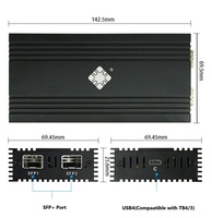 Adaptateur Ethernet USB4 vers double SFP+ 10 Gbit/s avec chipset 82599ES pour ordinateur portable, réseau externe haute vitesse filaire, en stock