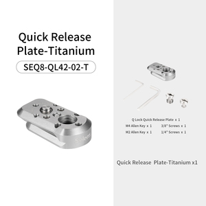 Selens 黑钛 1/4 <span class=keywords><strong>3</strong></span>/8 螺丝 ARRI 定位销 NATO 兼容迷你快装板，适用于相机监视器 Vlog 摄制设备 - Product Image 6