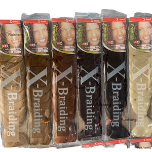 Extensions de cheveux synthétiques tressées en boîte, texture Yaki, 100g, à trame unique, pour tresses jumbo, personnalisables – Meilleures ventes - Product Image 1