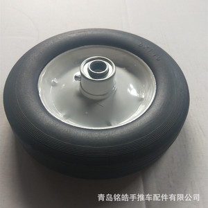 ล้อผงยางแข็ง 7 นิ้ว ลูกปืนอุตสาหกรรม ล้อเลื่อนเงียบ สีเทา - Product Image 2