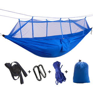<span class=keywords><strong>Hamac</strong></span> moderne en nylon avec double <span class=keywords><strong>moustiquaire</strong></span> anti-bactérienne pour le camping en <span class=keywords><strong>jungle</strong></span> et l'ameublement extérieur - Product Image 1