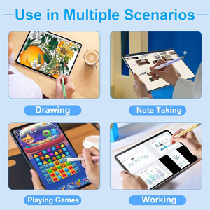 2 <span class=keywords><strong>1</strong></span> Stylet tactile haute sensibilité pour <span class=keywords><strong>Apple</strong></span> <span class=keywords><strong>iPhone</strong></span> iPad Android Samsung Tab Déplacement en douceur des plumes en fibre métallique Crayon magnétique - Product Image 6