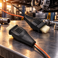 2-Pin Auto-Kabelstecker mit Wasserdichter Gummimanschette 2,8mm Weiblicher Pigtail-Stecker für Bremsflüssigkeitssensor Rückfahrlichtschalter