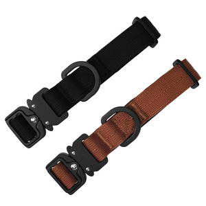 Solid Color Tactical <b>Dog</b> <b>Collar</b> Nylon Adjustable D Ring Cobra Buckle Soft Padded Liner Outdoor <b>Training</b> Heavy Duty - Product Image 6