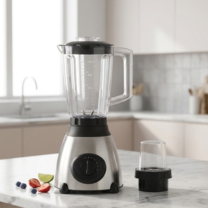 Mixeur Électrique Commercial Portable 2-en-1, Appareil de Cuisine pour Jus de Fruits, Smoothies, Mélangeur Alimentaire et Broyeur - Product Image 5