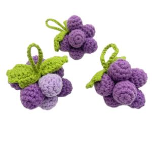 <span class=keywords><strong>Porte</strong></span>-clés en peluche de fruit Kawaii mignon tissé tricoté carotte sac à main breloque sac accessoires pendentif pour <span class=keywords><strong>porte</strong></span>-clés décor de voiture - Product Image 4
