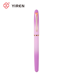 YIREN Gradient Couleur Caoutchouc Cotaing Métal Stylo Plume Superbe pour les Jeunes Confortable Grip Logo Personnalisé - Product Image 3