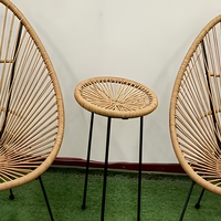 Chaise à bascule moderne et contemporaine en rotin PE 2026 - Chaise de jardin pliable écologique pour l'extérieur et le jardin