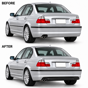 Paraurti Posteriore Stile M-Tech M Sport per BMW Serie 3 E46 Berlina 1998-2005, Kit Carrozzeria in Plastica PP con Diffusore - Product Image 6