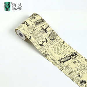 Bordo della <span class=keywords><strong>parete</strong></span> moderno carta da parati autoadesiva 3d bordo della carta da parati semplice bordo della carta da parati adesivo personalizzato in rotolo - Product Image 5