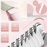 Meilleur appareil d'épilation pour bikini à usage domestique 2 en 1, épilateur pour poils du corps, double tête, tondeuse pour bikini pour femmes, rasoir électrique pour femmes