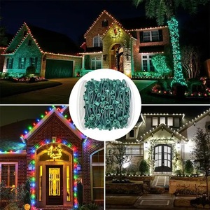 Chúng Tôi 110V Chuỗi Với E17/E12 Ổ Cắm Dây 18AWG 12Inch Khoảng Cách Lớn Ngoài Trời Giáng Sinh C9 C7 Spool - Product Image 5