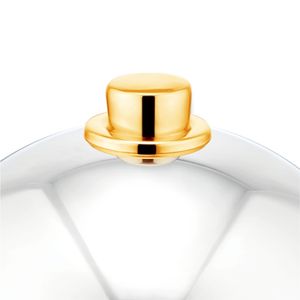 Vaisselle de restaurant commerciale 10 pouces assiette ronde en acier inoxydable couvercle de plat de service couvercle de plaque de nourriture à la vapeur - Product Image 5