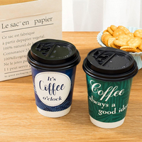 Vente en gros de gobelets à vin, café et tequila en papier kraft à double paroi durables et imperméables avec logo personnalisé 4oz/8oz/12oz/16oz/20oz