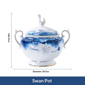 Ensemble de bols et assiettes Jingdezhen – Vaisselle en porcelaine émaillée, assiette colorée, bol nordique, cadeau, céramique en porcelaine fine, pour hôtel et table - Product Image 5