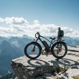 Vélo de montagne électrique à double moteur, pneus larges de 26 pouces, sans balais, au lithium, avec capteur de couple, étanche, pour la ville et le tout-terrain - Product Image 1