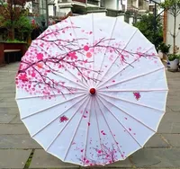 Payung Tari Sutra Kertas Minyak Jepang untuk Wanita, Pembukaan Manual, Gagang Kayu, Diameter 82cm, Dekorasi Kostum Vintage, Pernikahan