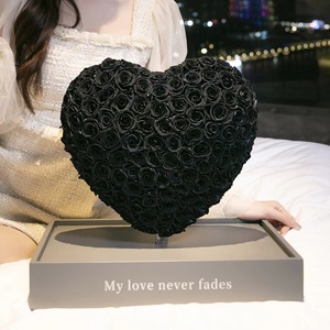 Decorazione Regalo per San Valentino all'Ingrosso, <span class=keywords><strong>Fiore</strong></span> <span class=keywords><strong>Angelo</strong></span> Cuore, Rosa Eterna Preservata in Scatola di Acrilico - Product Image 5