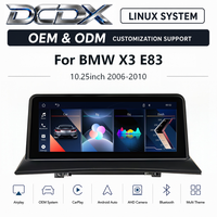 Personnalisation OEM et ODM pour autoradio BMW X3 E83 (2006-2010) 10,25 pouces avec système Linux, unité centrale multimédia Android Auto et CarPlay