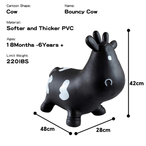 Şişme hazne inek oyuncak araba hayvan kabarık inek at atlama oyuncaklar bebekler çocuklar için şişme atlamalı at oyuncakları <span class=keywords><strong>3</strong></span> 4 5 yıl - Product Image 5