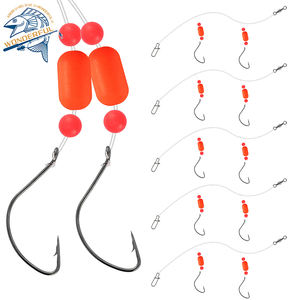 Anzuelos flotantes atados a mano, juego <span class=keywords><strong>de</strong></span> línea <span class=keywords><strong>de</strong></span> pesca <span class=keywords><strong>de</strong></span> mar, <span class=keywords><strong>cosas</strong></span> grandes, ocho anillos, Conector <span class=keywords><strong>de</strong></span> pines, juego <span class=keywords><strong>de</strong></span> flotador <span class=keywords><strong>de</strong></span> alta sensibilidad - Product Image 4