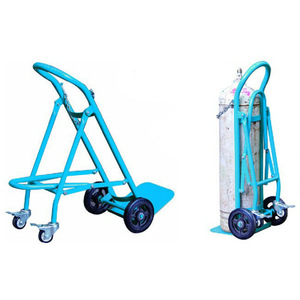 Chariot à gaz à quatre roues en acier WQ, 40L, double cylindre, avec roues en caoutchouc industrielles pour un transport facile - Product Image 3