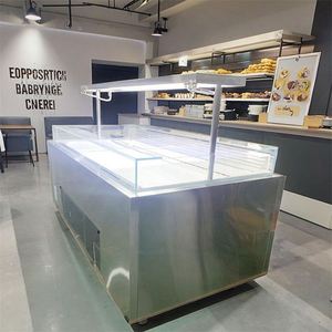 Pastel de refrigerador de panadería vertical comercial para escaparate con estantes de exhibición de enfriador de pastelería para pasteles y pastelería - Product Image 2