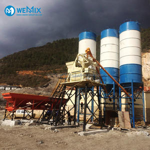 เครื่องผสมคอนกรีตผสมคอนกรีตพร้อมผสมสายการผลิต50m3 HZS50นำกลับมาผลิตใหม่ - Product Image 1