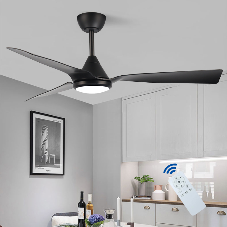Modern Style 52 Inch BLDC Motor Simple Lighting Decorative Indoor Home Led Ceiling Fan With Light