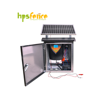 HPSfence 3.5J Solar Aangedreven Elektrische Omheining Energizer met LCD Scherm Waterdichte Geassembleerde Kit voor Veiligheid van Vee op de Boerderij