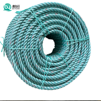 Corde marine en polypropylène torsadée à 3 brins, haute résistance, pour la pêche, ligne d'amarrage pour bateau