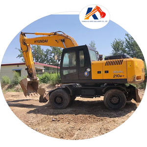 Excavadora de ruedas de segunda mano, excavadora de movimiento de tierras HYUNDAI 210W-7 210W-9 - Product Image 1